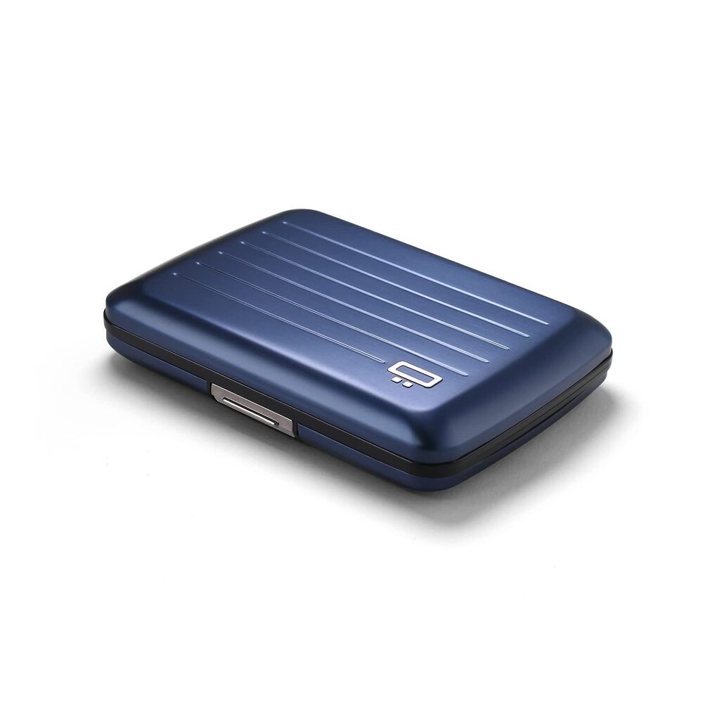6928 Aluminum card holder with metal lock, RFID protection against fraud